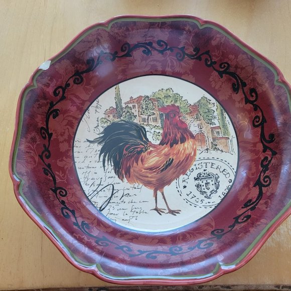 Discontinued Tuscan Rooster Serving Bowl (set of 2) - Picture 3 of 4